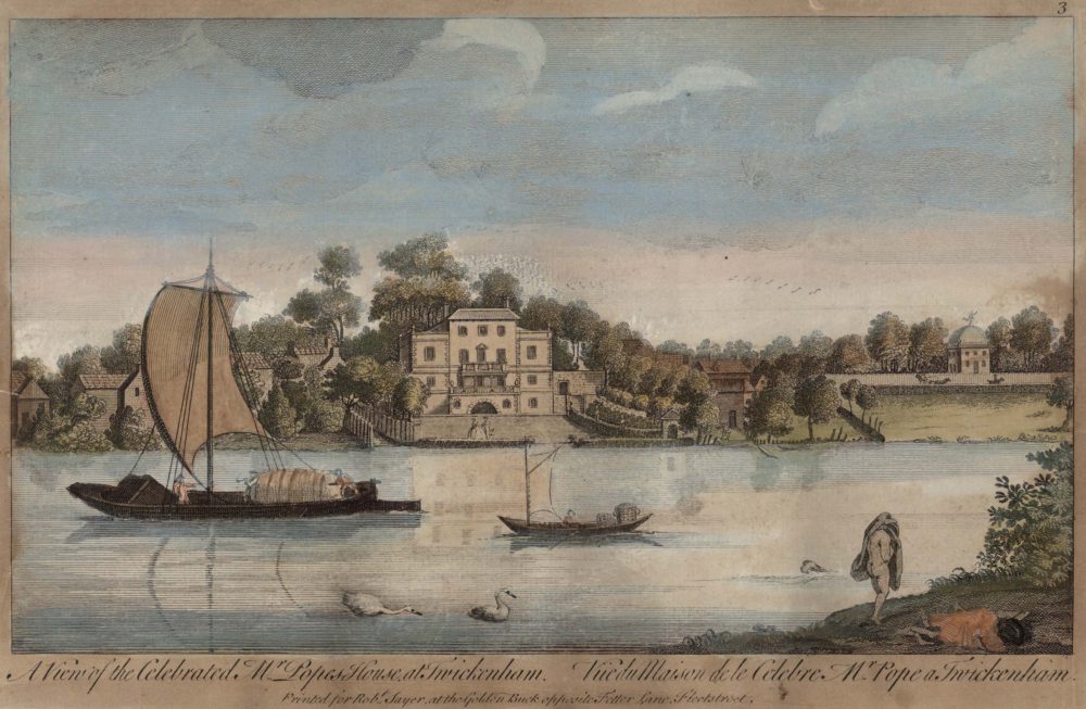 View of the celebrated Mr Pope’s House at Twickenham