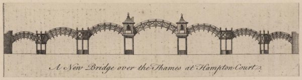 A New Bridge over the Thames at Hampton Court