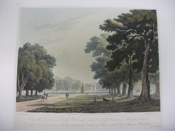View of the Diana in Bushy Park with a Distant View of the Entrance to Hampton Court