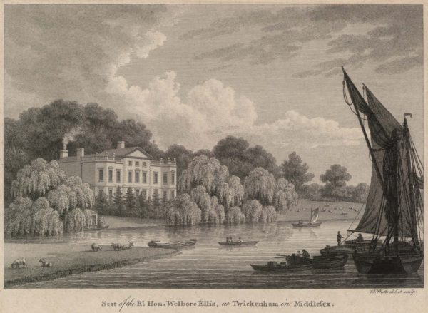 Seat of the Right Honerable Welbore Ellis, at Twickenham (with accompanying text of the same title)