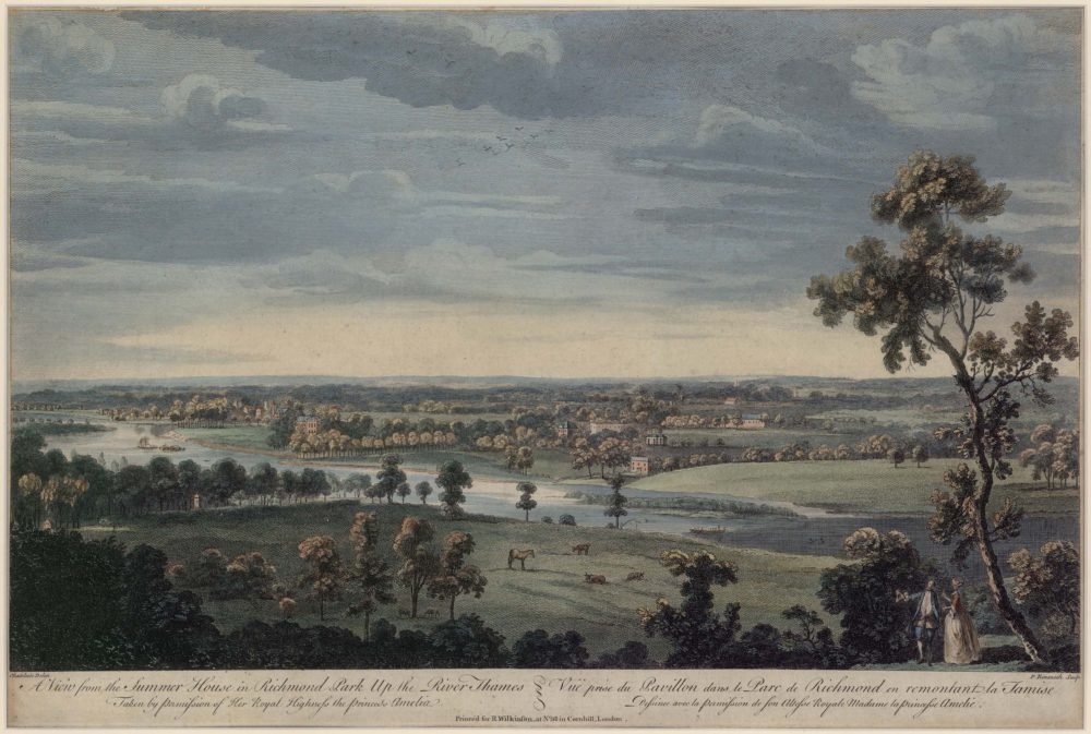 A View from the Summer House in Richmond Park up the River Thames