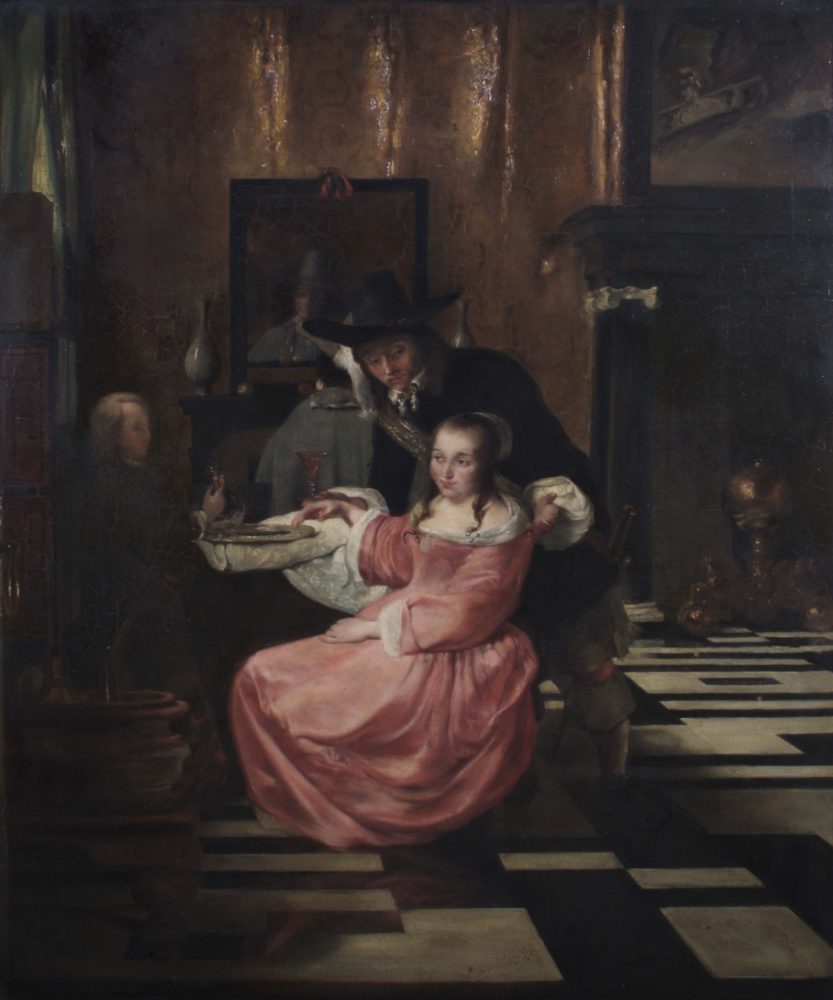 Dutch Interior with figures