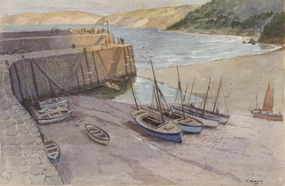 Harbour at Low Tide as Viewed from Harbour Wall