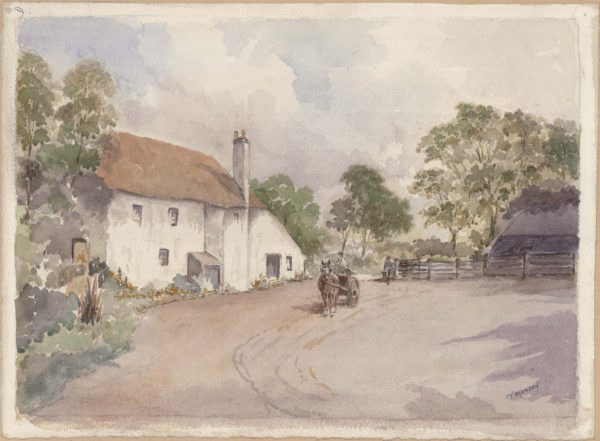 Cottage with Horse and Cart