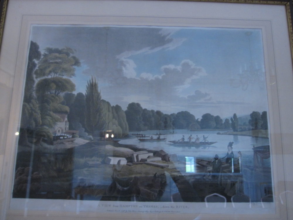 A View at Hampton on Thames – down river