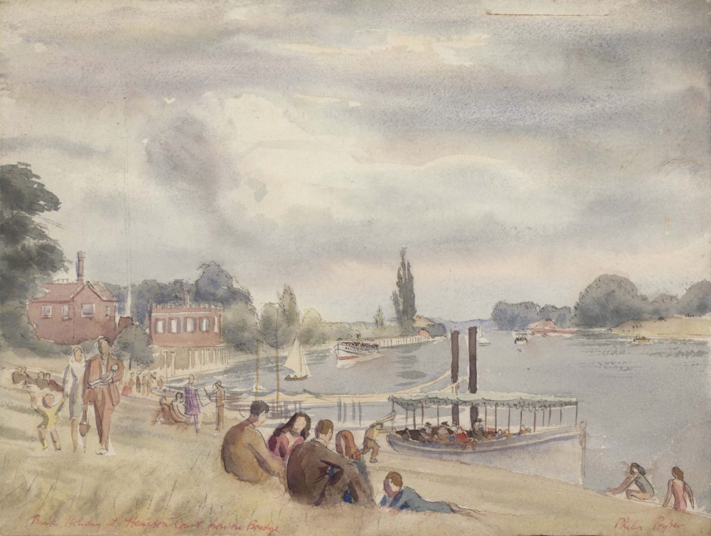 Bank Holiday at Hampton Court from the Bridge