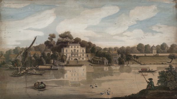 The House of the late Celebrated Mr. A. Pope fronting the River Thames at Twickenham
