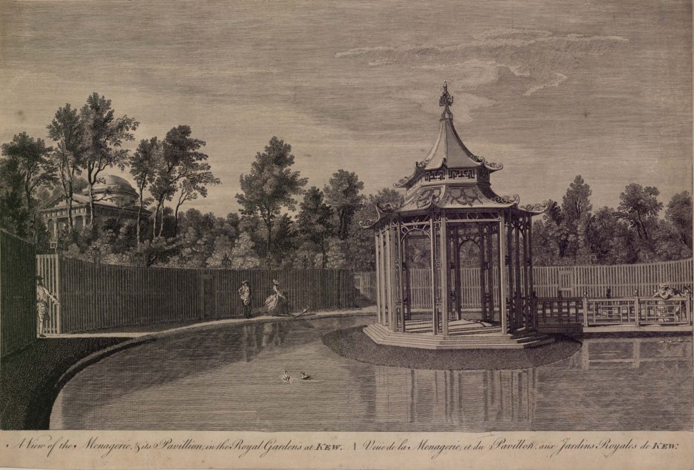 A View of the Menagerie and its Pavillion, in the Royal Gardens at Kew