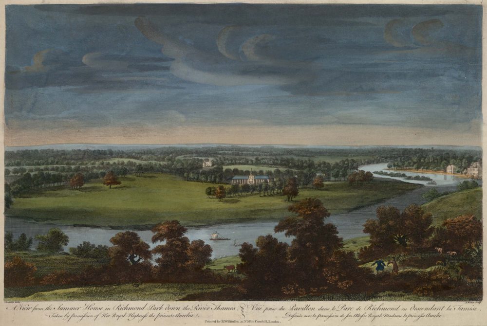 A View from the Summer House in Richmond Park down the River Thames