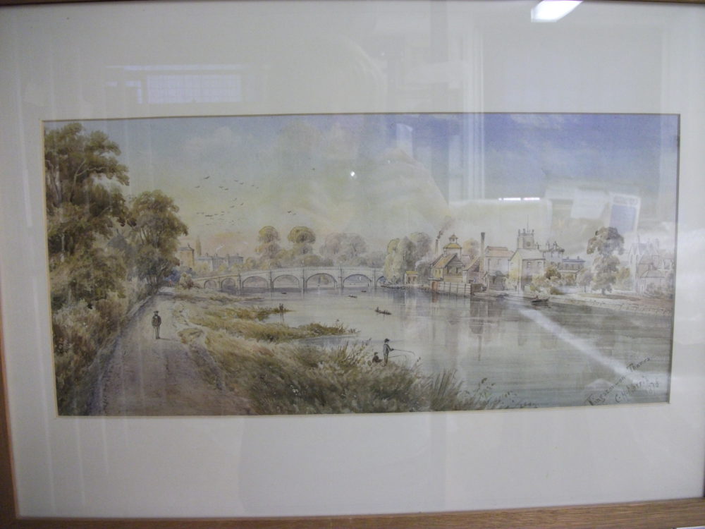 Kingston from the Middlesex bank by Norris from 1878