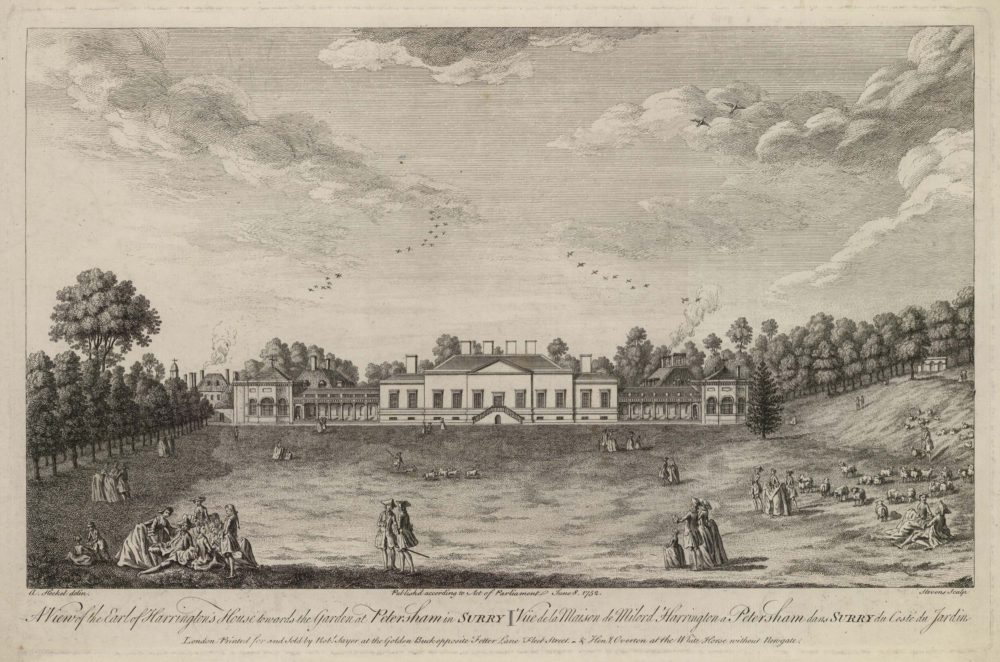 A View of the Earl of Harrington’s House towards the Garden at Petersham
