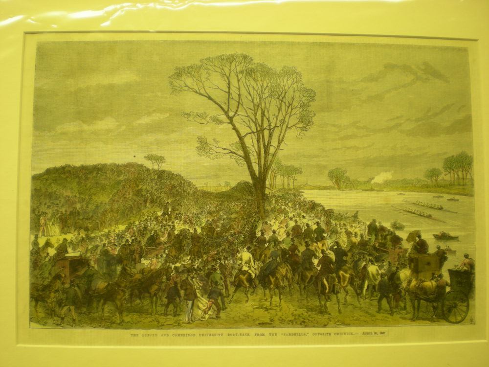 The Oxford and Cambridge University Boat-Race From the “Sandhills” opposite Chiswick