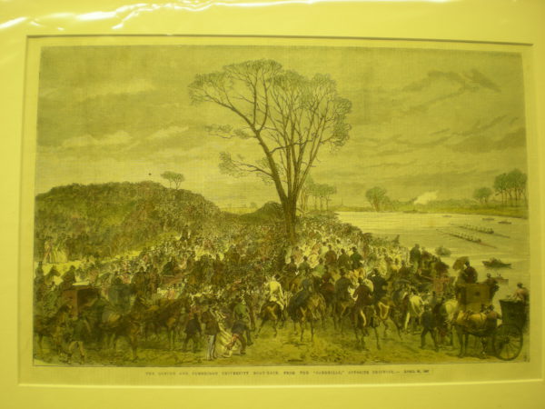 The Oxford and Cambridge University Boat-Race From the “Sandhills” opposite Chiswick