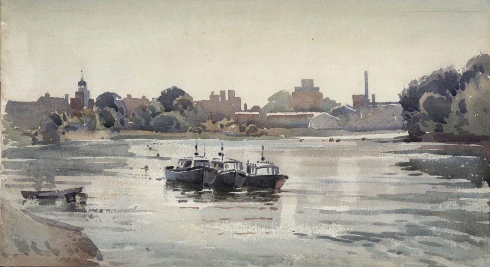 Evening light from Barnes Bridge