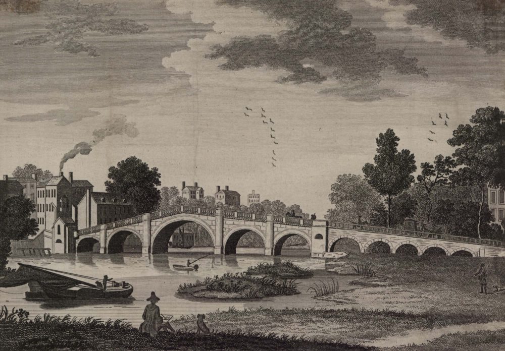 A Perspective View of the New Bridge at Richmond in the County of Surry