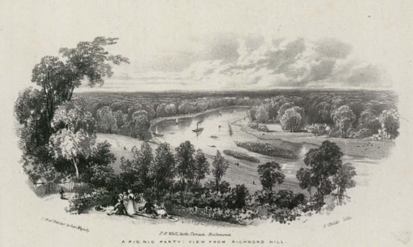 A Picnic Party View from Richmond Hill