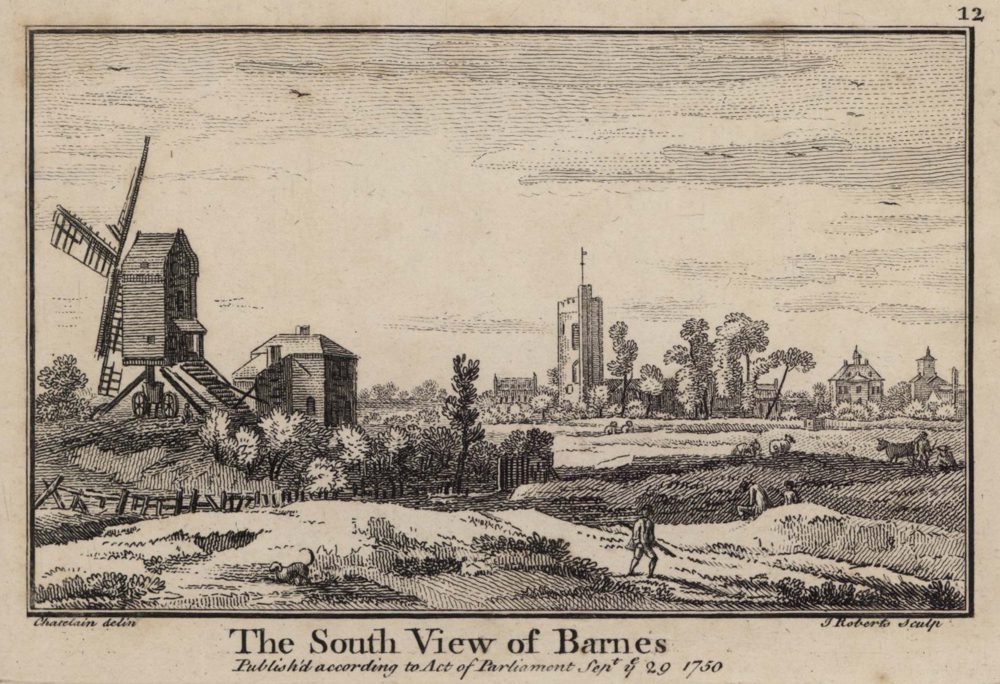 The South View of Barnes