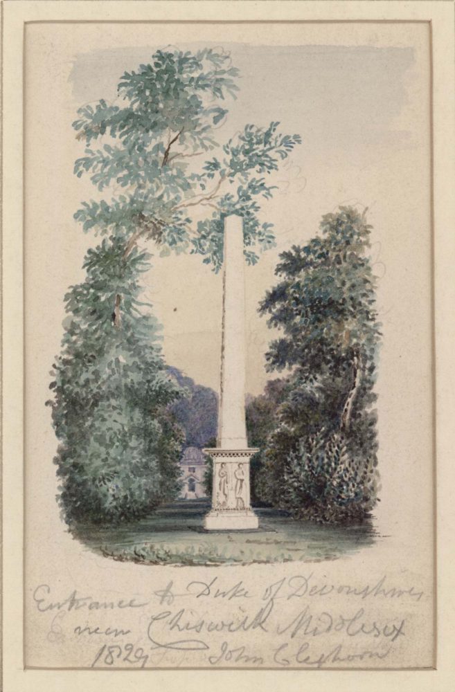 Entrance to Duke of Devonshire Chiswick Middlesex