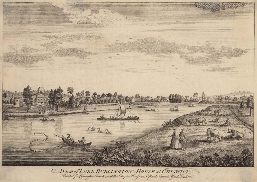 A View of Lord Burlington’s House at Chiswick