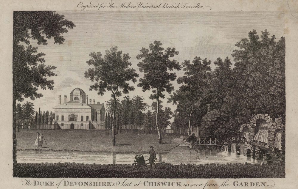 The Duke of Devonshire’s Seat at Chiswick as seen from the Garden