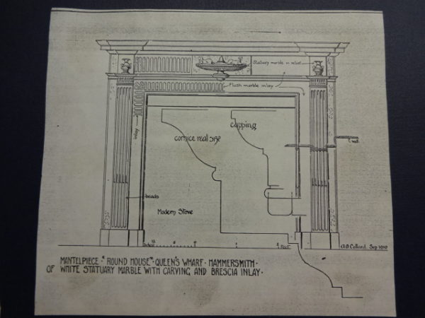Mantlepiece – “Round House” – Queen’s Wharf – Hammersmith