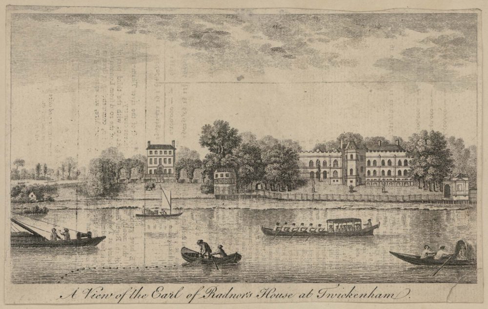 A View of the Earl of Radnors House at Twickenham
