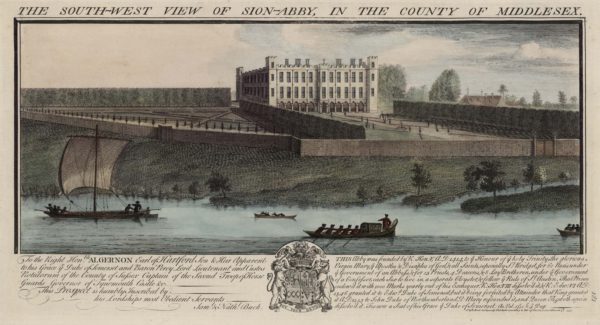 The South-West View of Sion-Abby, in the County of Middlesex