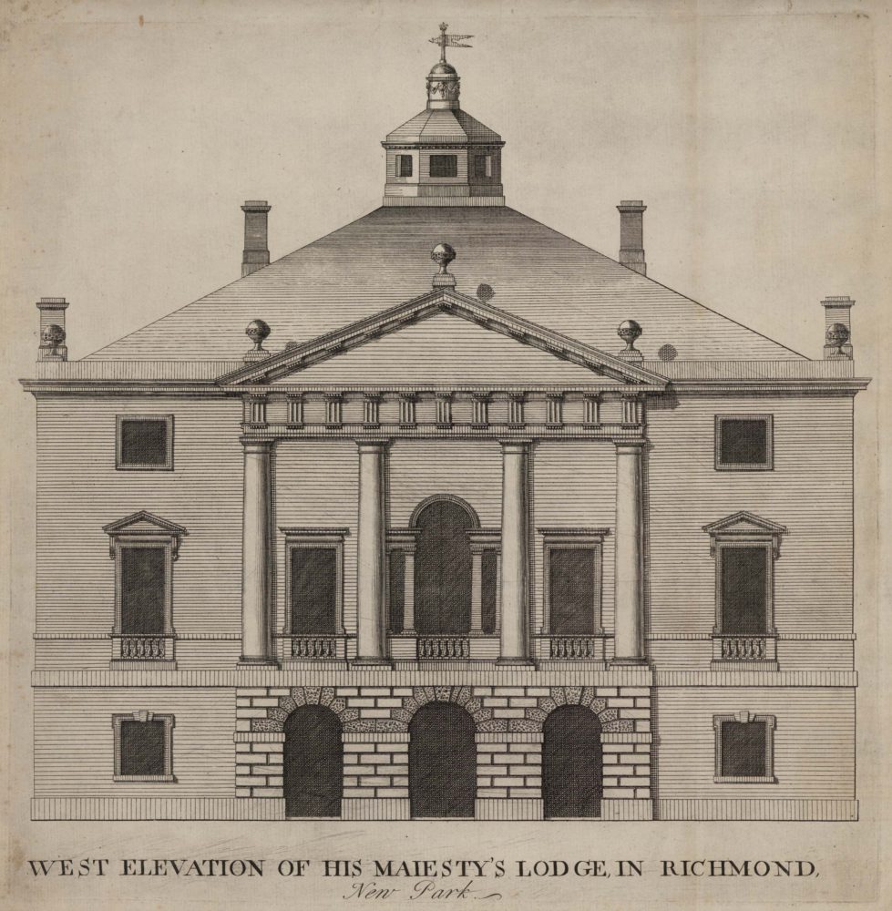 West Elevation of His Majesty’s Lodge in Richmond