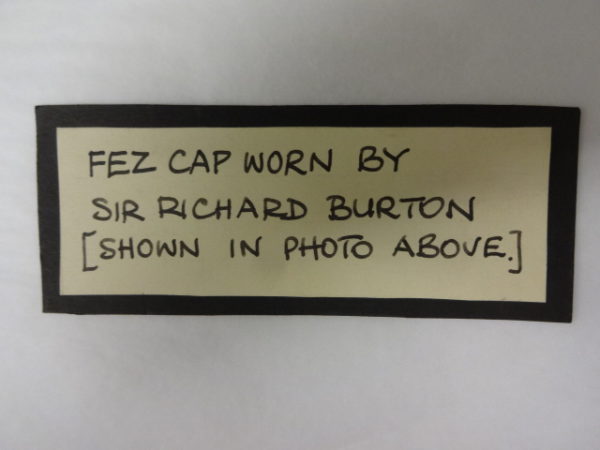 Fez Cap work by Sir Richard Burton
