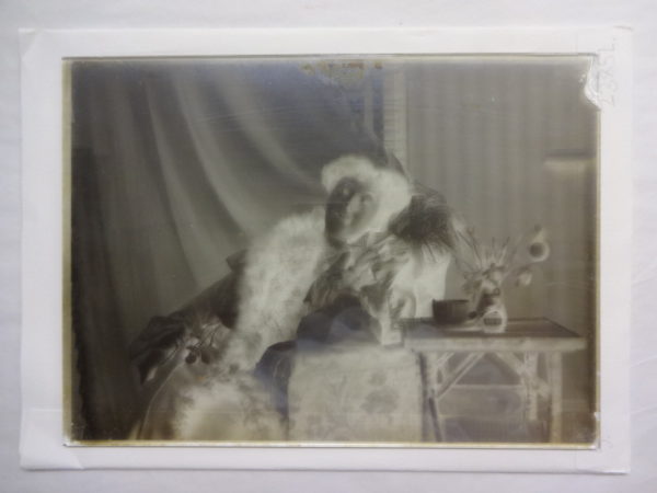 Dr Baker’s sister seated in an arm chair