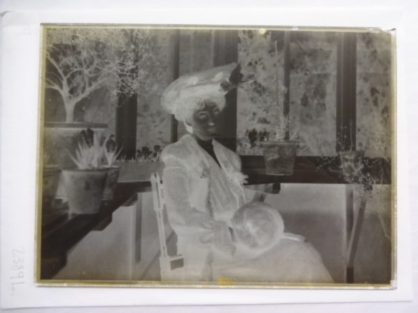 Dr Baker’s sister sitting in the conservatory