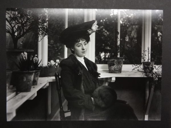 Dr Baker’s sister sitting in the conservatory