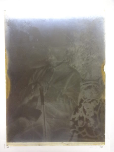 Sir Richard Burton sitting in the garden at Trieste