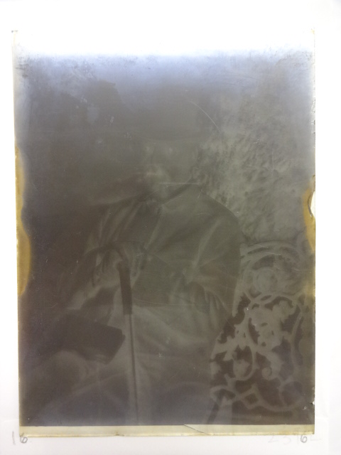 Sir Richard Burton sitting in the garden at Trieste