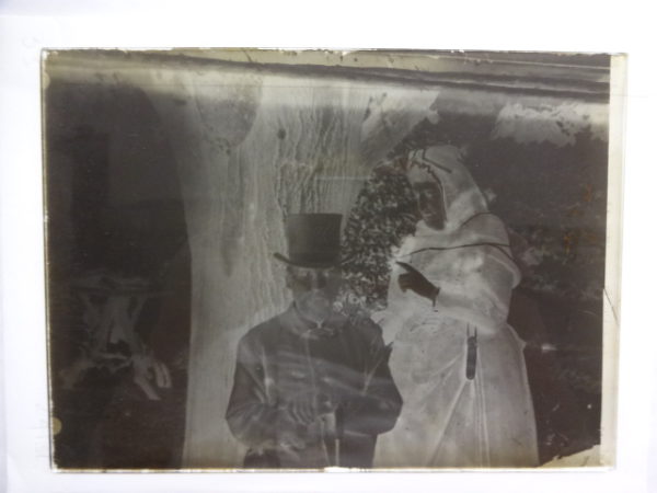 Sir Richard Burton and Lady Isabel Burton in their garden at Trieste