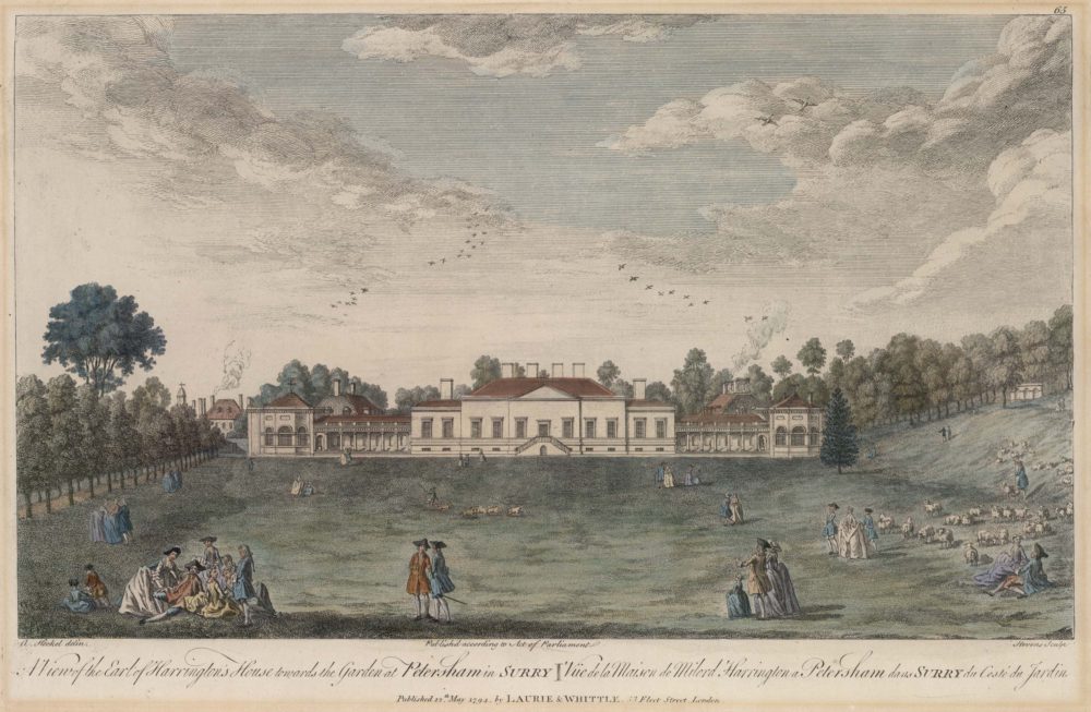 A View of the Earl of Harrington’s House towards the Garden at Petersham in Surrey
