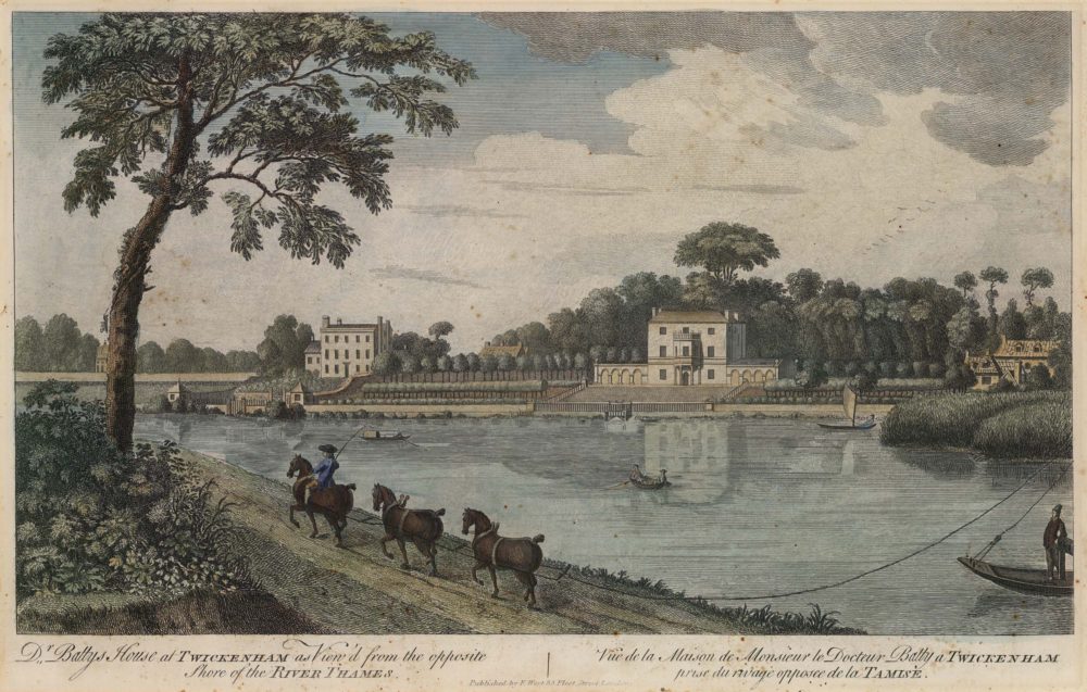 Dr Batty’s House at Twickenham as View’d from the opposite Shore of the River Thames