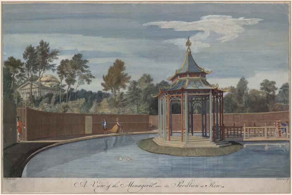A View of the Menagerie and its Pavillion, in the Royal Gardens at Kew