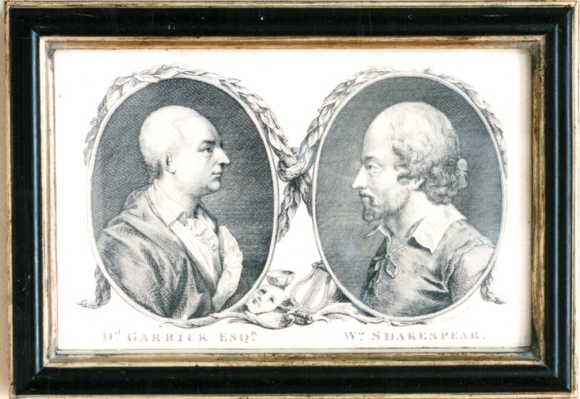 David Garrick and William Shakespeare