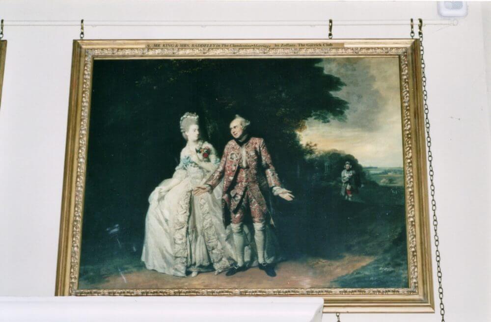 Mr & Mrs Baddely in The Clandestine Marriage