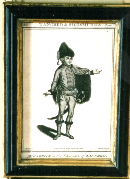Mr Garrick in the Character of Tancred