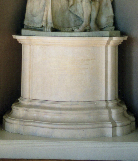 Scagliola Plinth for Roubiliac’s Statue of Shakespeare