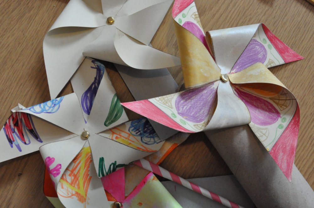 A selection of flower wheels.