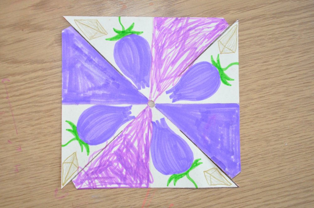 Coloured square.